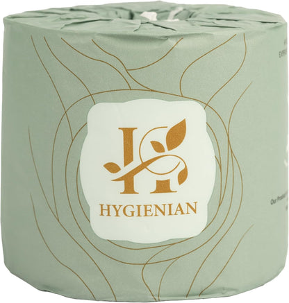 Hygienian 100% Bamboo Toilet Paper – 48 Mega Rolls, 3-Ply – FSC Certified, Plastic-Free & Tree-Free Eco-Friendly, Sustainable, Biodegradable & Soft Tissue – Septic Safe & Compostable
