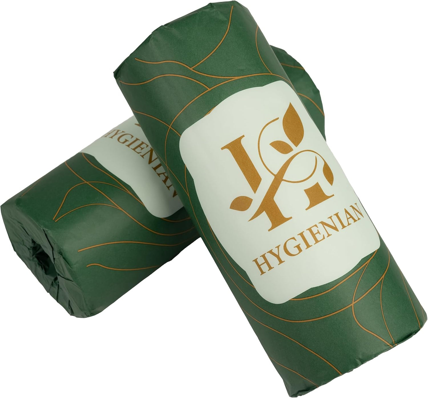Hygienian 100% Bamboo Paper Towels – 24 Rolls, 2-Ply, Tree-Free, Compostable & Plastic-Free – Eco-Friendly, Sustainable, Strong & Absorbent Kitchen Paper Towels – Natural Bamboo Disposable Towels