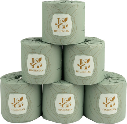 Hygienian 100% Bamboo Toilet Paper – 48 Mega Rolls, 3-Ply – FSC Certified, Plastic-Free & Tree-Free Eco-Friendly, Sustainable, Biodegradable & Soft Tissue – Septic Safe & Compostable